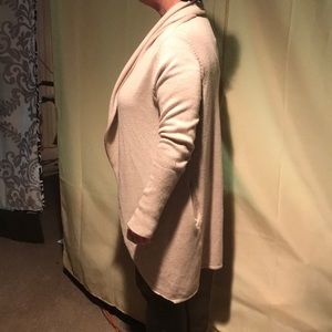 NWT BEIGE Shawl Collar Cocoon Cardigan M